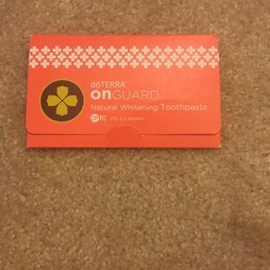 Essential oils on guard travel tooth paste
